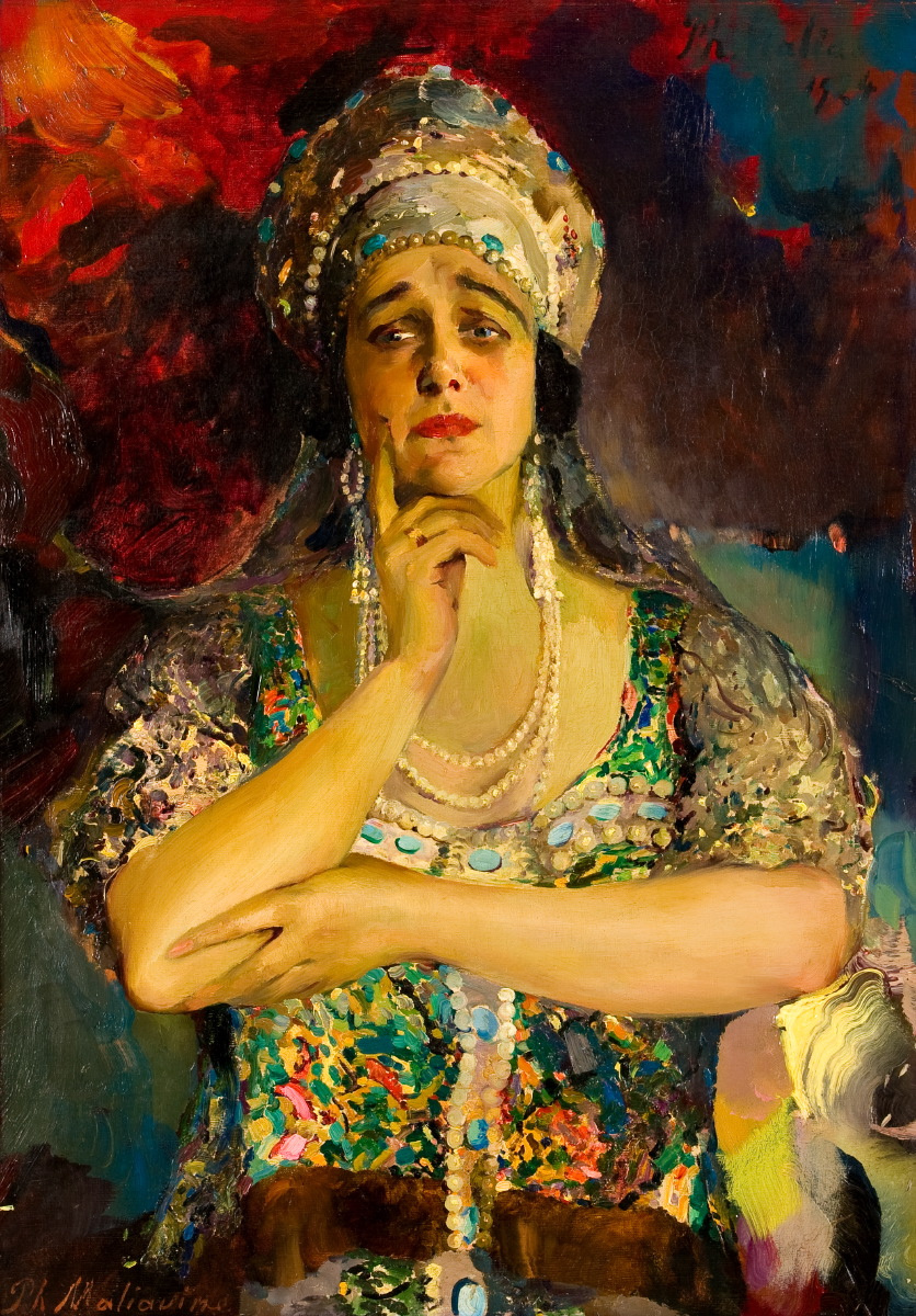 Filipp Andreevich Malyavin. Portrait of the singer Nadezhda Plevitskaya