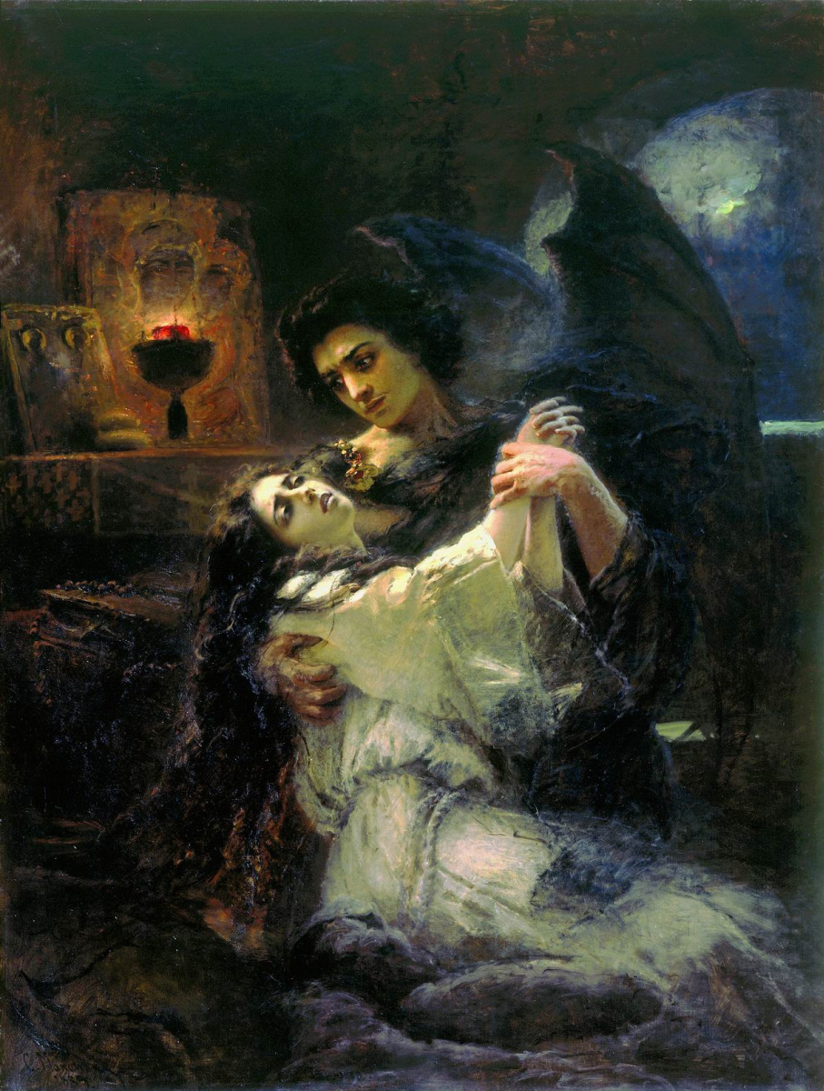 Konstantin Makovsky. Demon and Tamara
