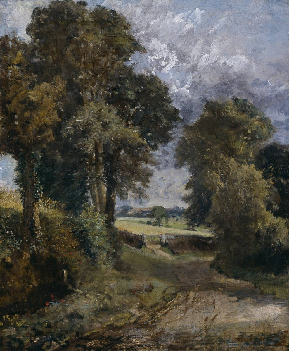 John Constable. Landscape, Cornfield