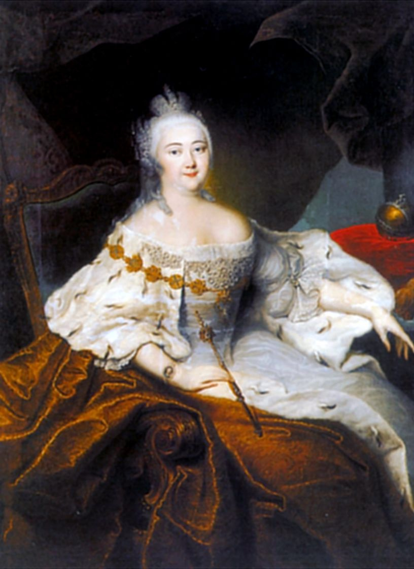 Georg-Christopher Grooth. Portrait of Empress Elizabeth Petrovna