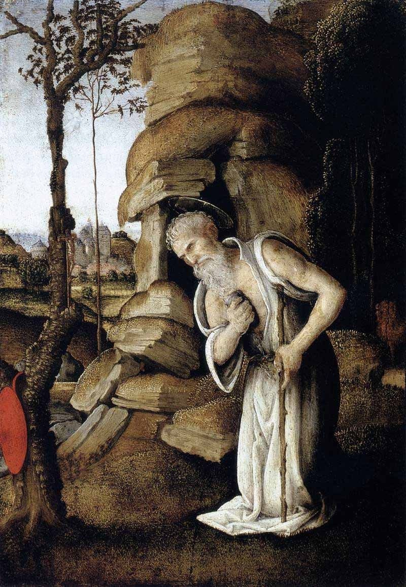 Filippino Lippi. The penitent St. Jerome