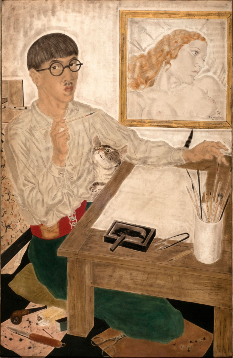 Tsuguharu Foujita (Léonard Fujita). Self-portrait