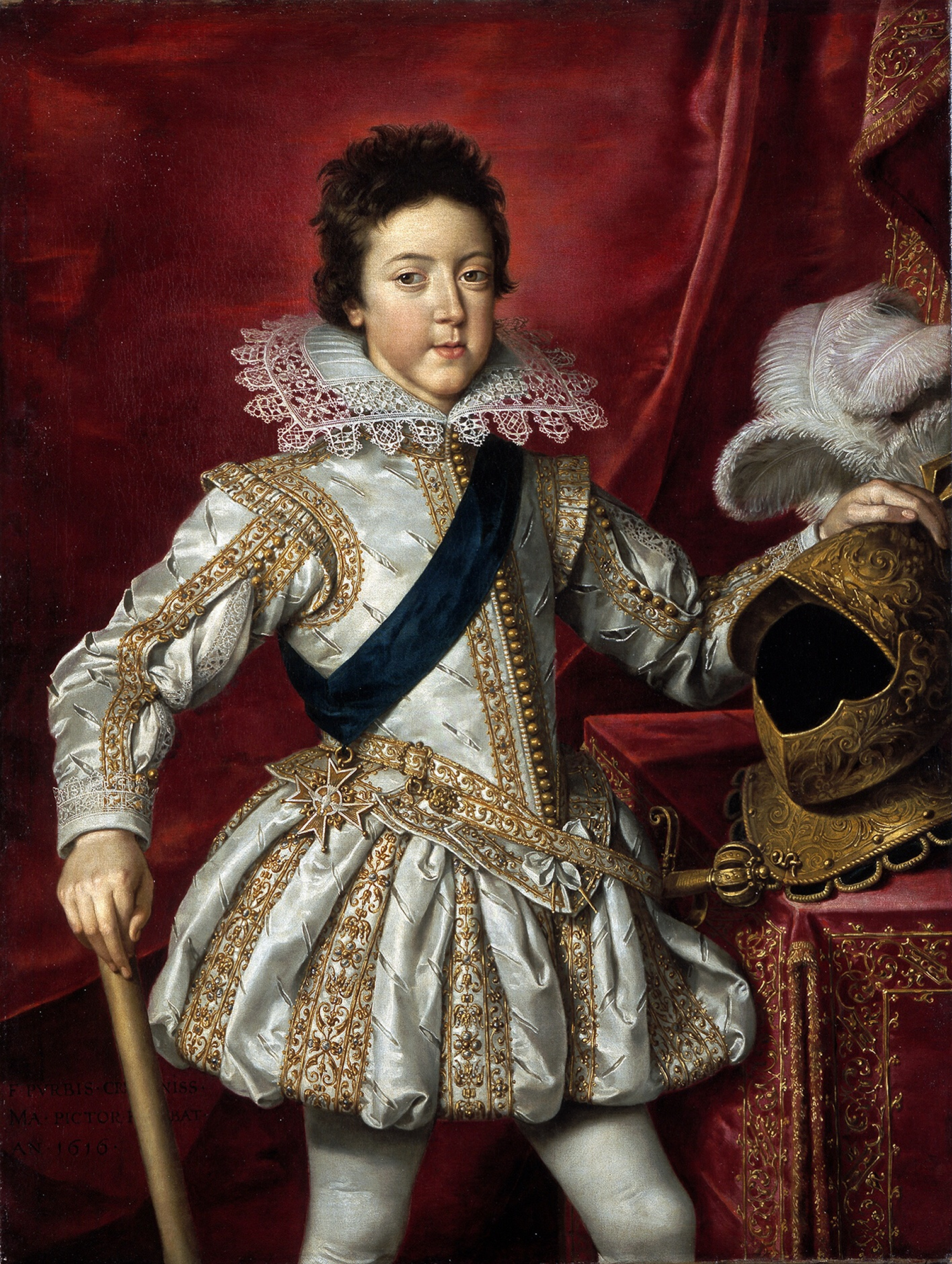 Portrait of Louis XIII, 1616 by France The Pourbus The Younger