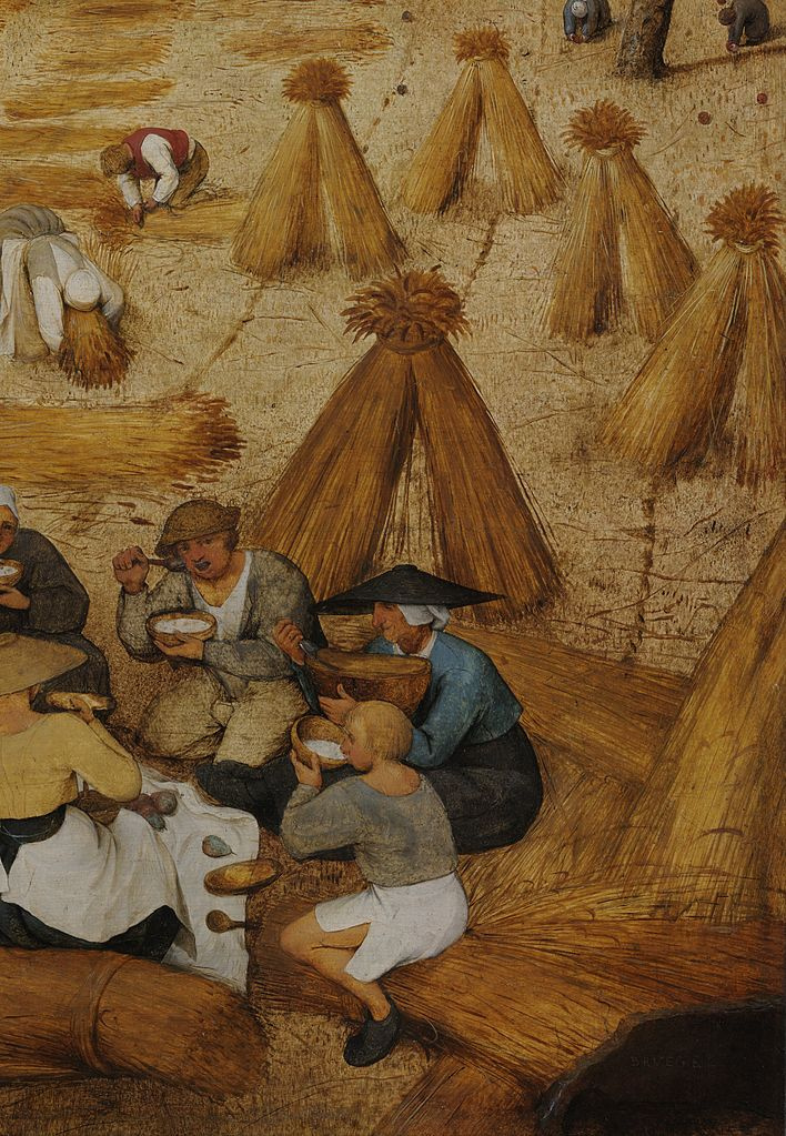 Pieter Bruegel The Elder. Harvest. Fragment 2