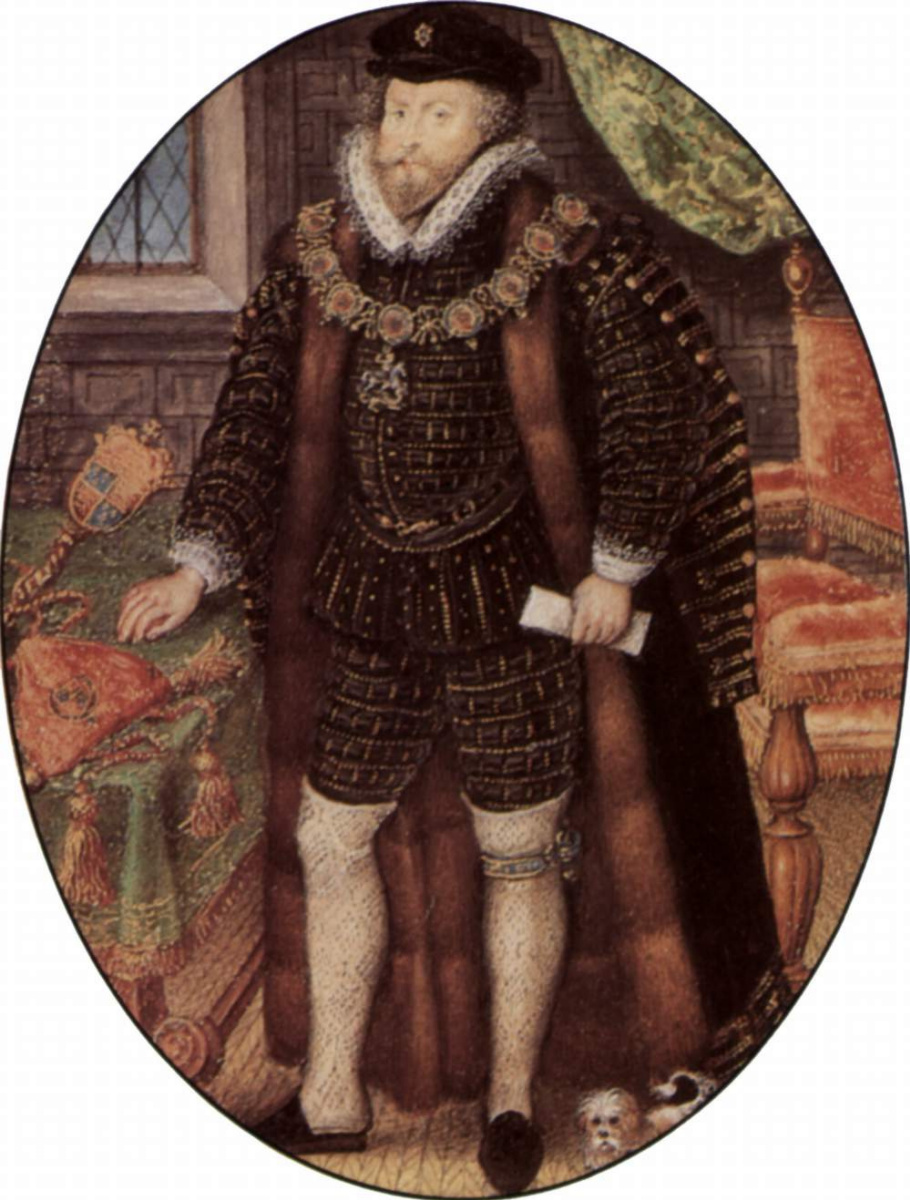 Nicolas Hilliard. Portrait of sir Christopher Hatton