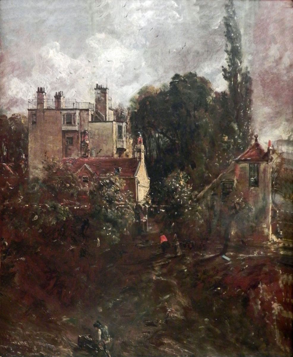 John Constable. The garden and house of the Admiral in Hampstead