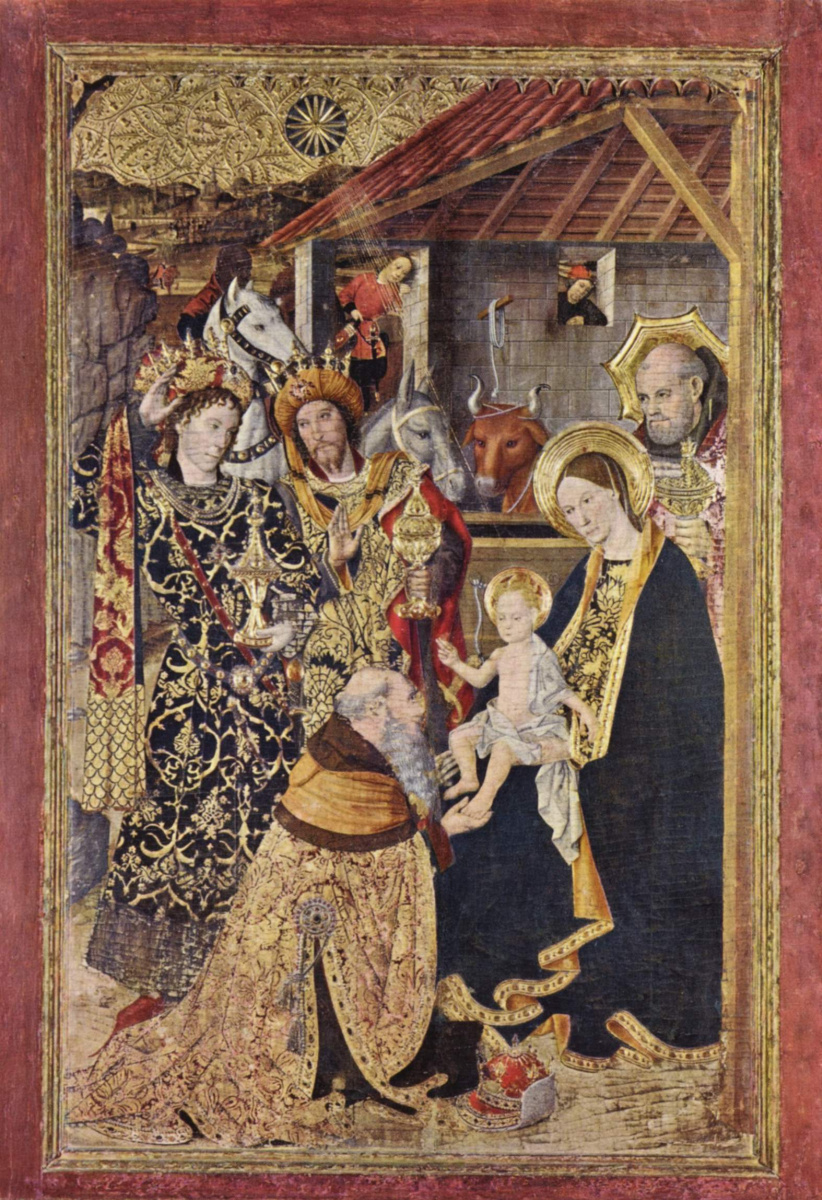 Jaime Yge. The altar of the Magi of condestable don Pedro Portuguese Central part. The adoration of the Magi