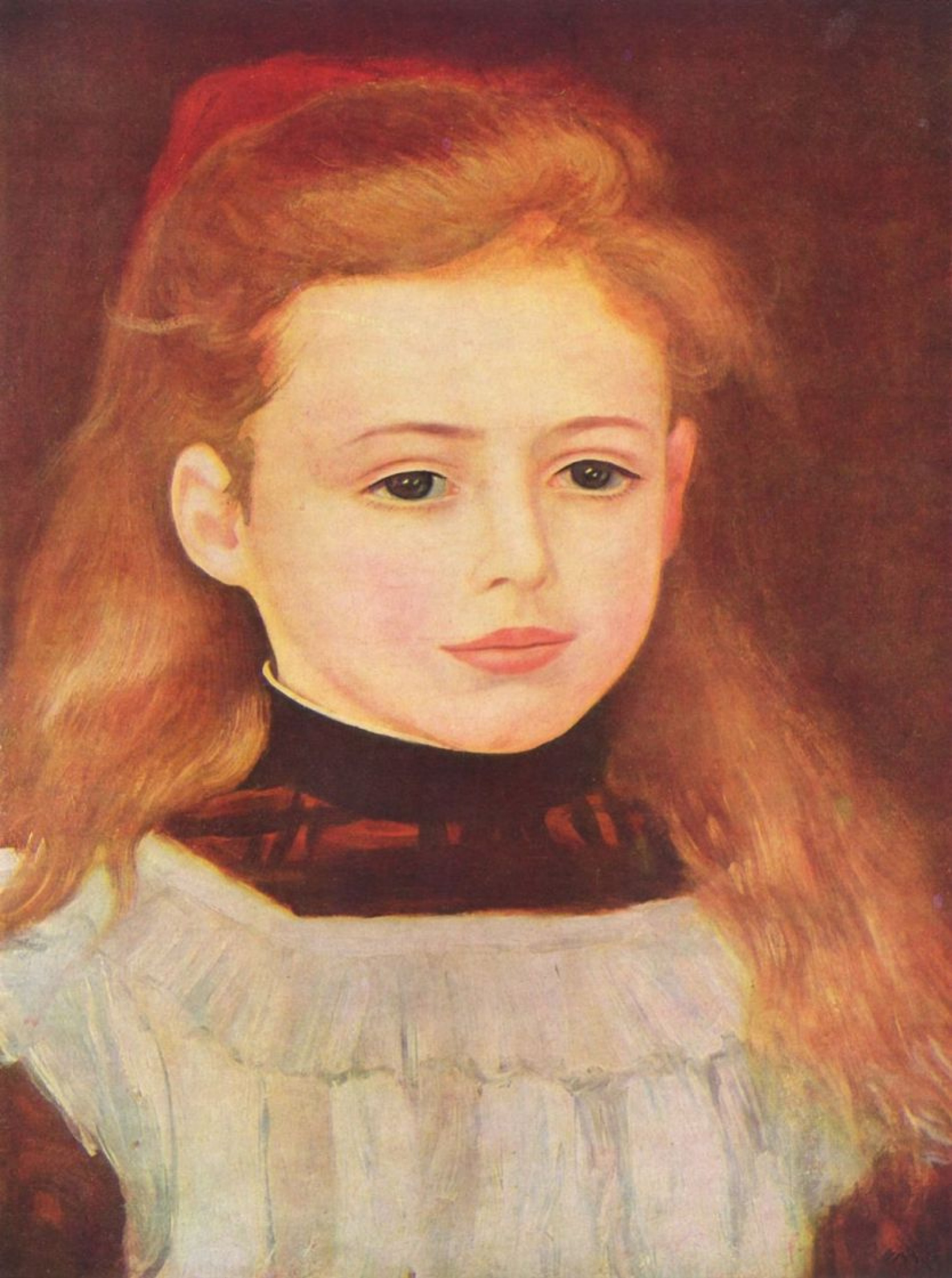 Portrait Of Lucie Berard, 1884, 27×35 cm by Pierre-Auguste Renoir