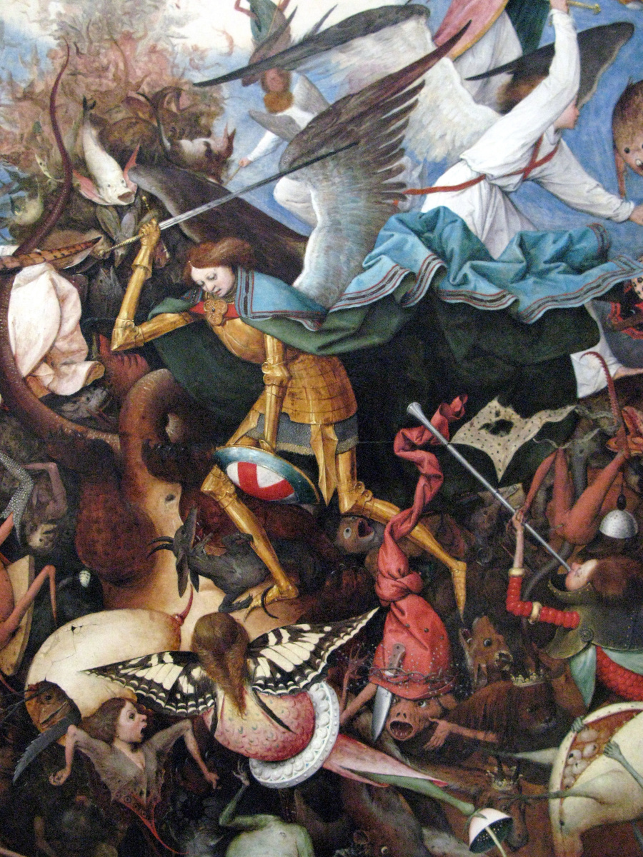 Pieter Bruegel The Elder Sturz rebellischer Engel. Fragment 5. Erzengel