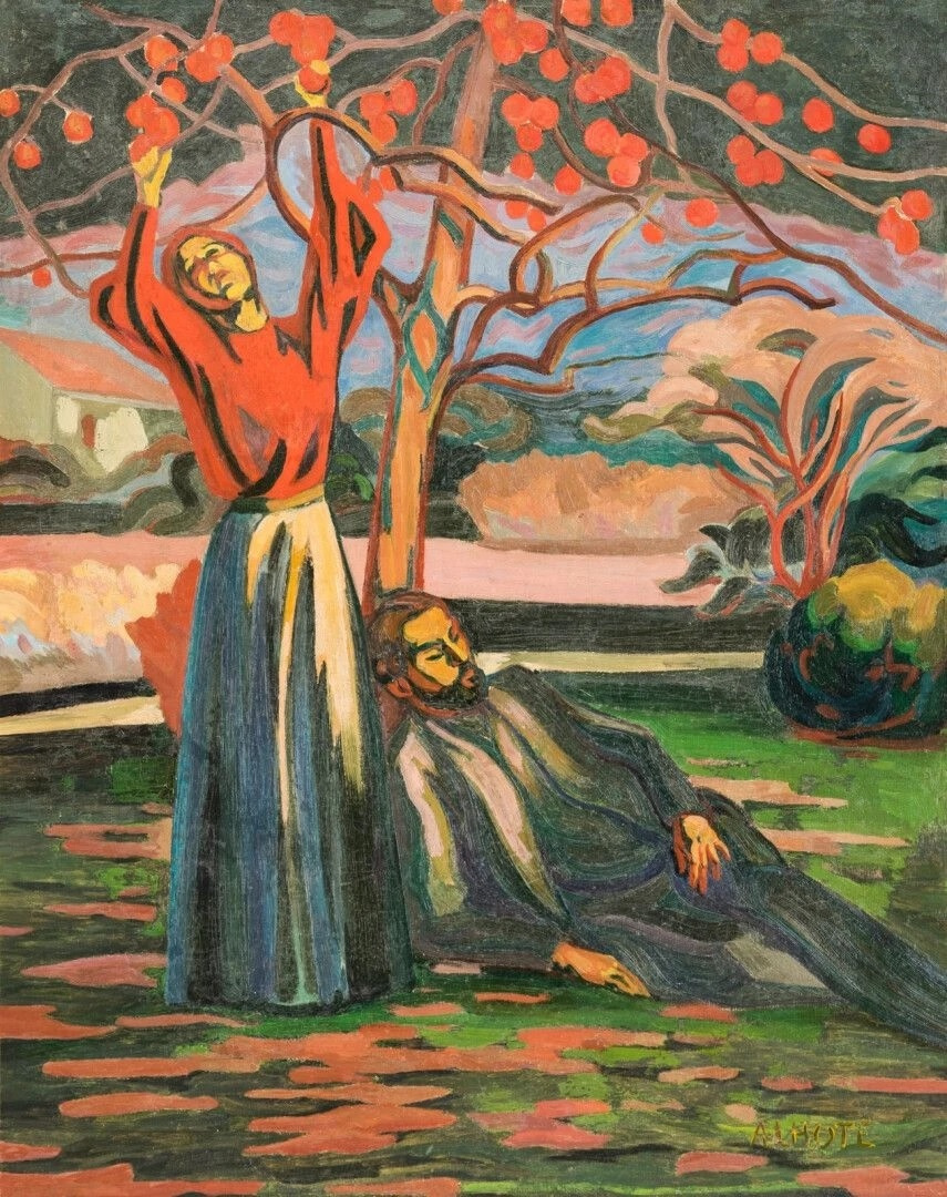 Andre Lot. Persimmon picking