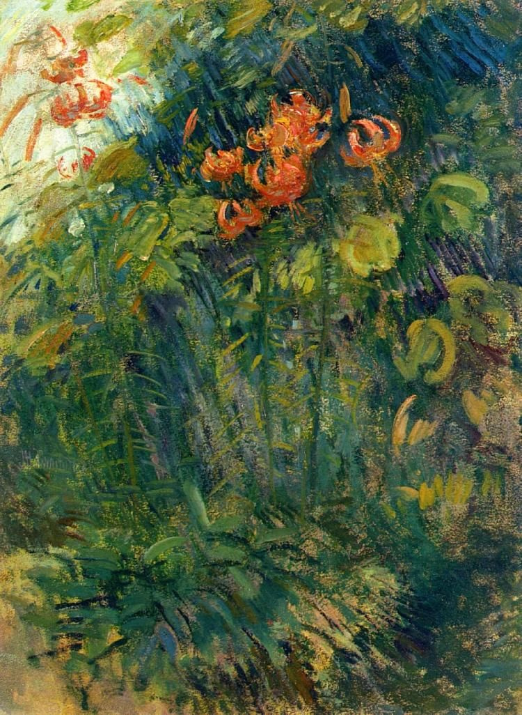John Henry Twachtman. Tiger lilies