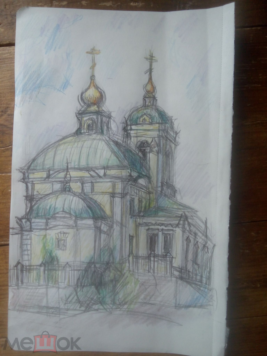 Kirill Ruslanovich Ivanov. Temple on Preobrazhenskaya Square Moscow