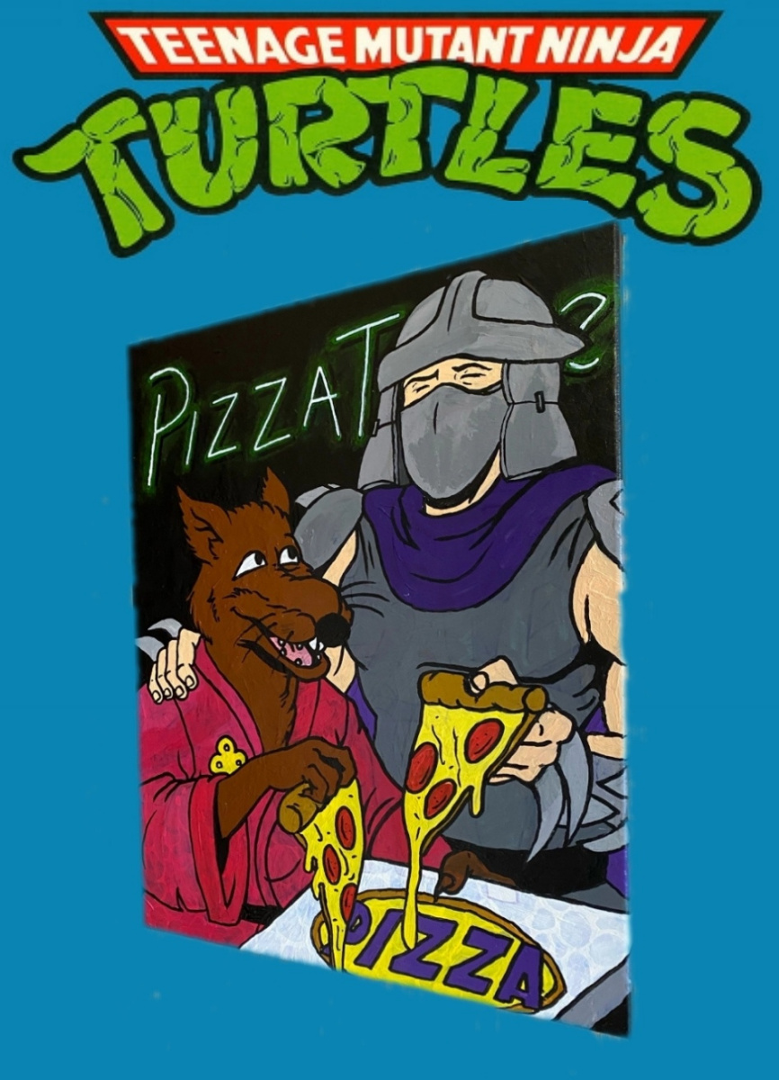 Unknown artist. "Pizza Time, Turtles, April