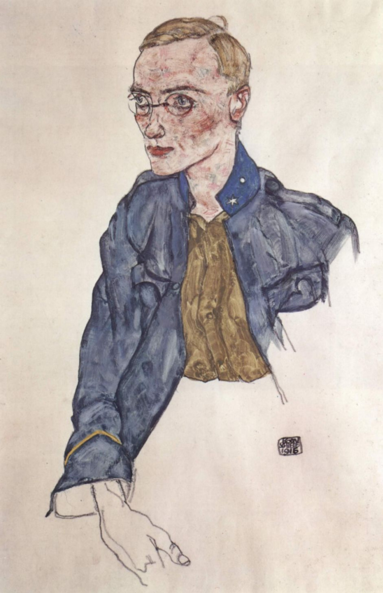 Egon Schiele. Corporal volunteer