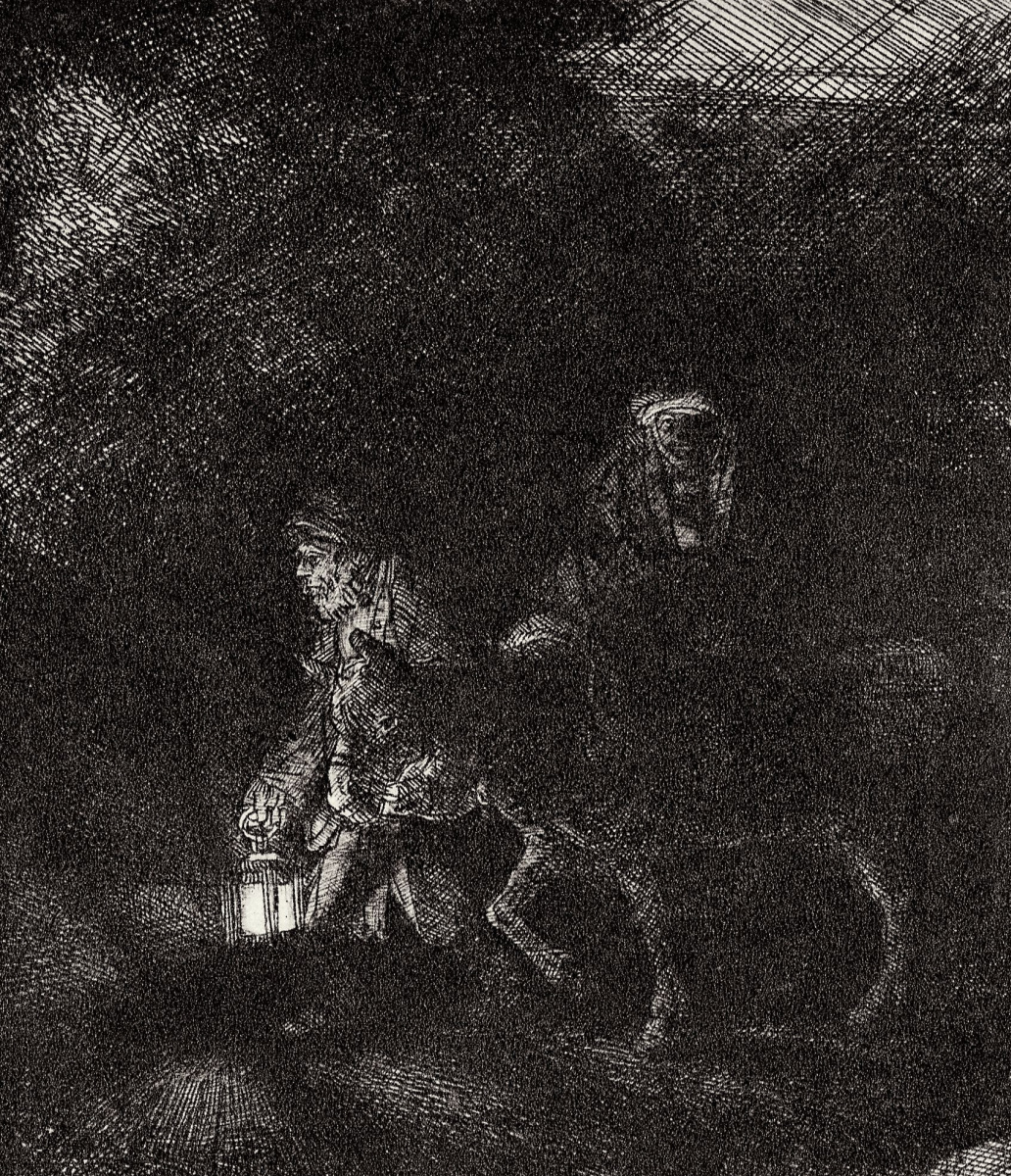 Buy digital version: The flight into Egypt by Rembrandt Harmenszoon van ...