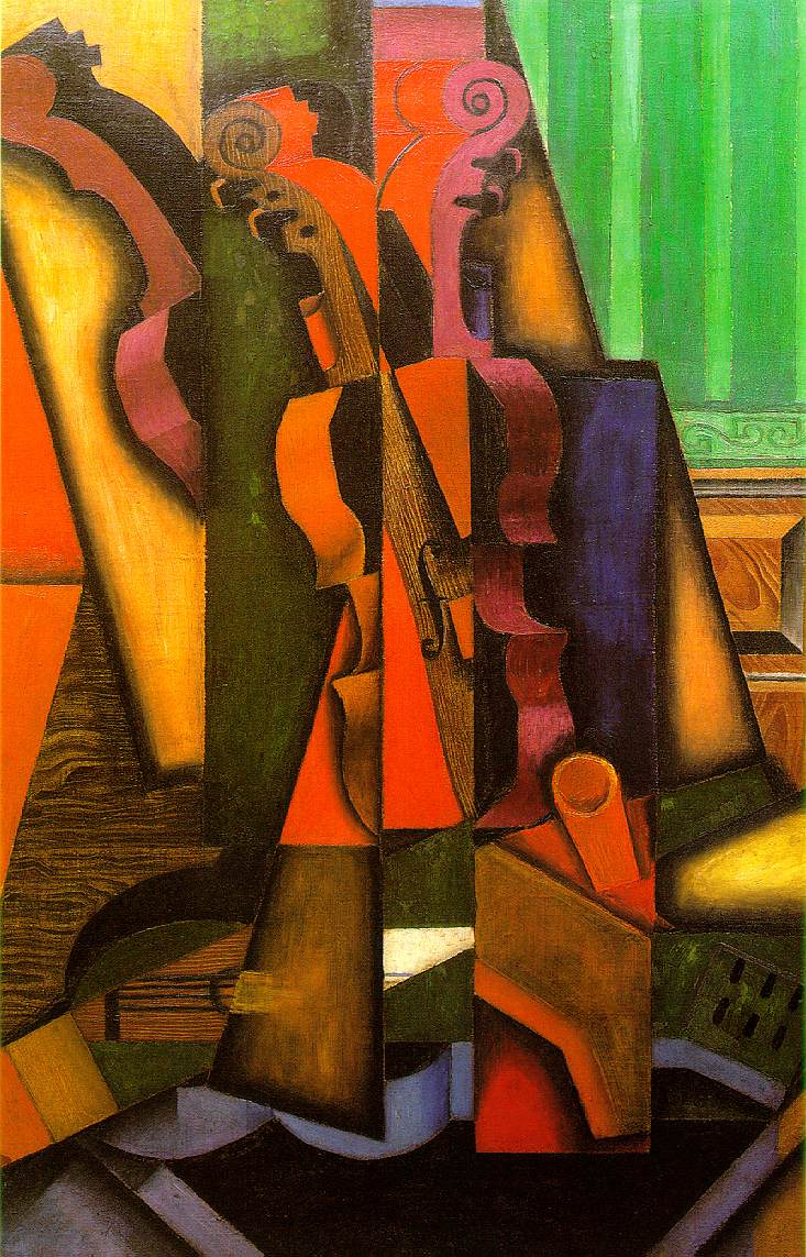 Violin and guitar, 1913, 65×100 cm by Juan Gris: History, Analysis ...