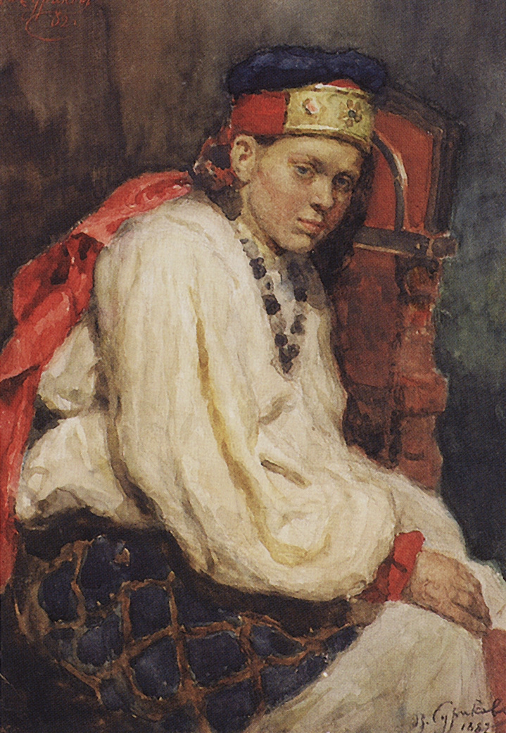 Vasily Surikov. The model in the ancient Russian costume