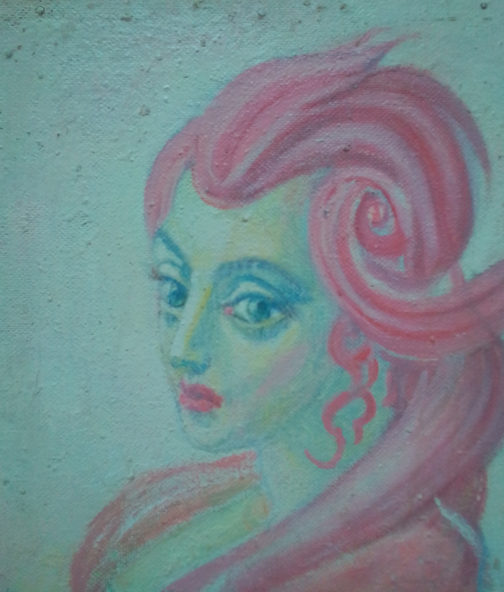 Вячеслав Коренев. Lady with a pink hairstyle