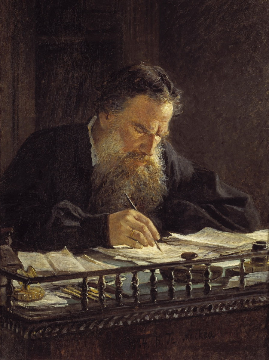 Nikolai Nikolaevich Ge. A portrait of the writer Leo Tolstoy