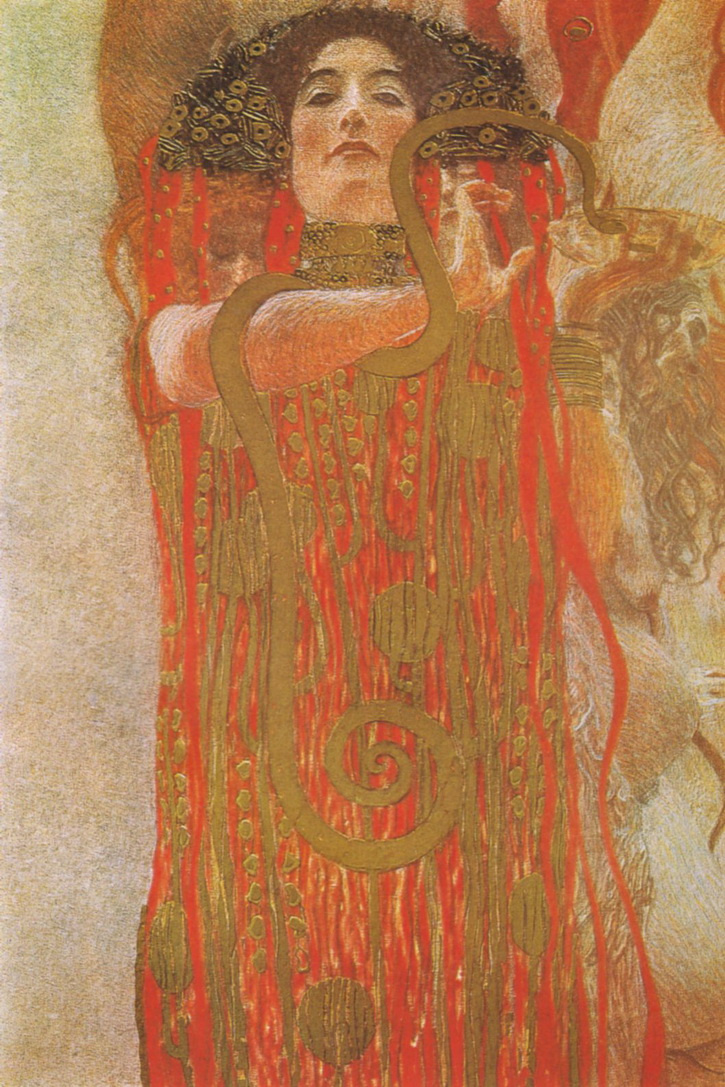 Hygieia. A fragment of the painting "Medicine" (the ceiling Paintings for Vienna University)