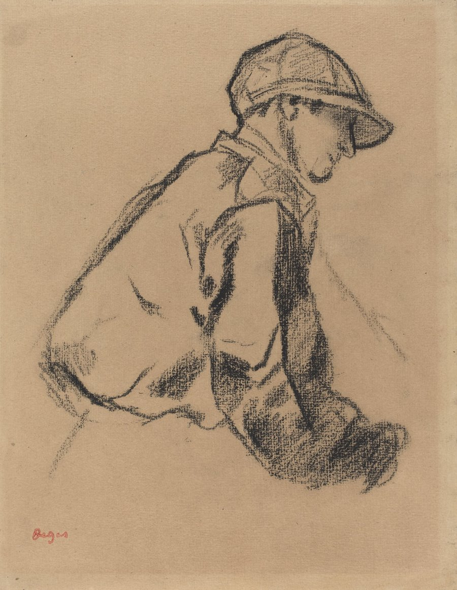 Edgar Degas. Sketch of a jockey