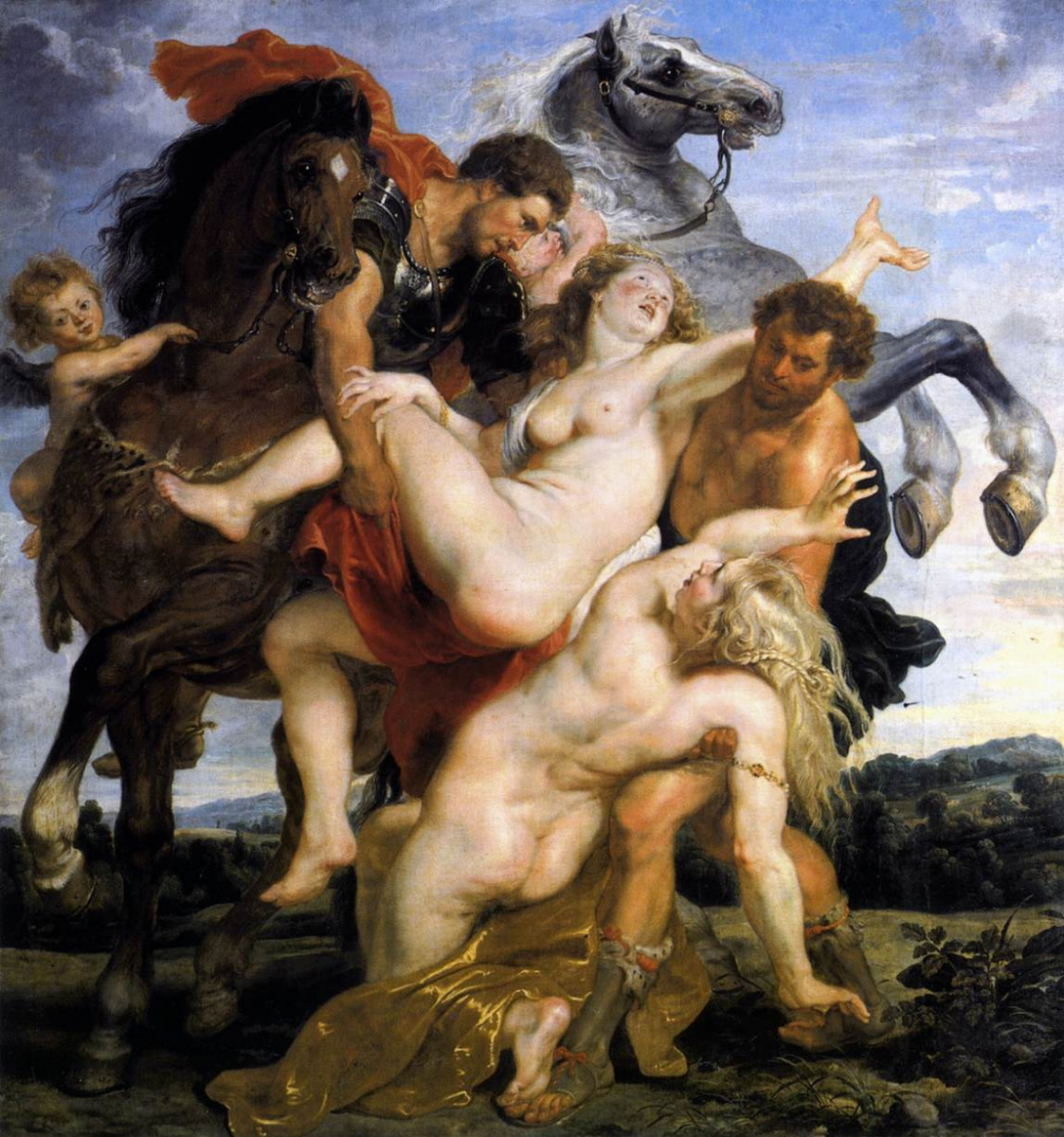 The rape of the daughters of Leucippus
