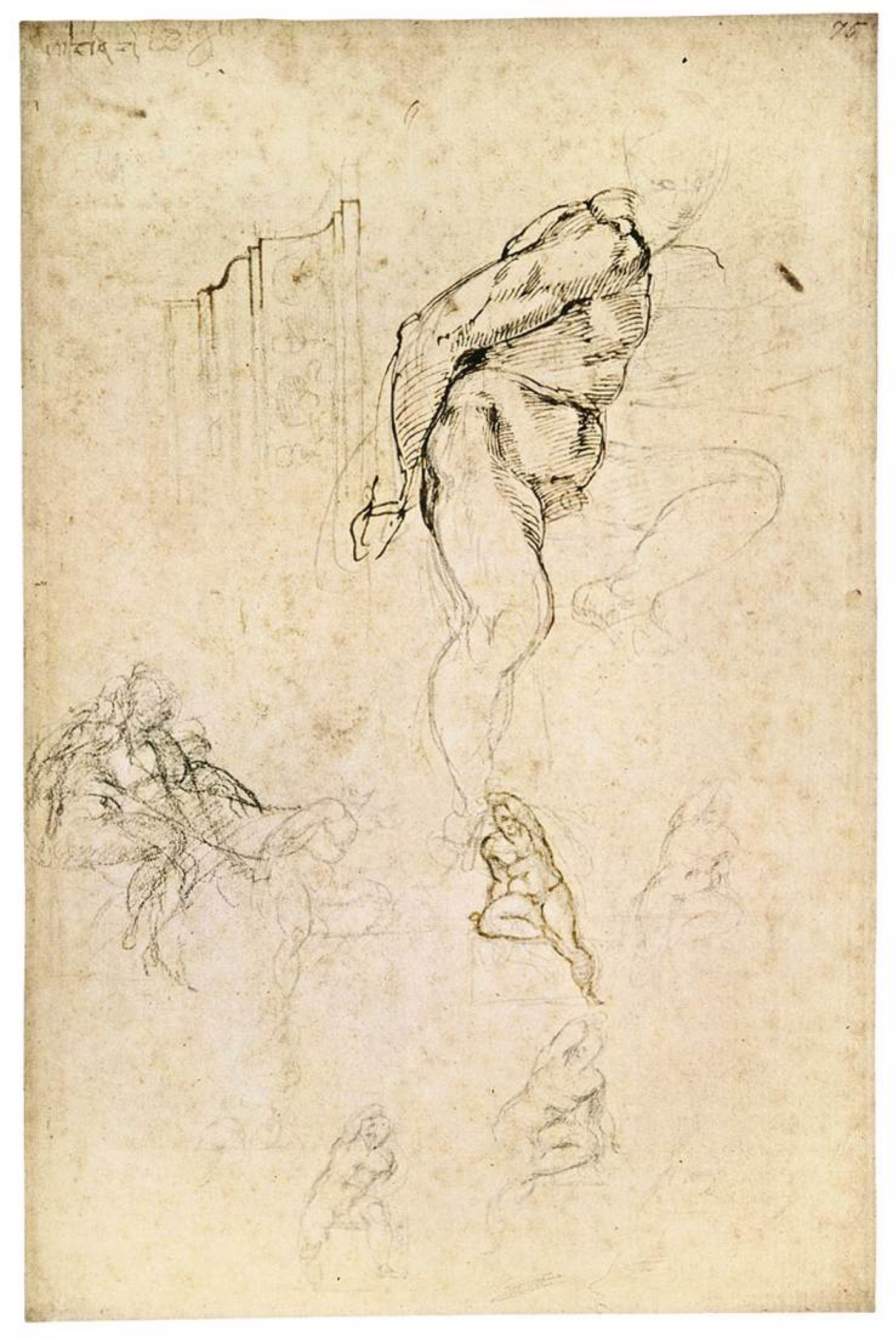 Figure Sketches Michelangelo Buonarroti Galleria Degli Uffizi Florence  Italy Poster Print  Item  VARSAL3815397418  Posterazzi