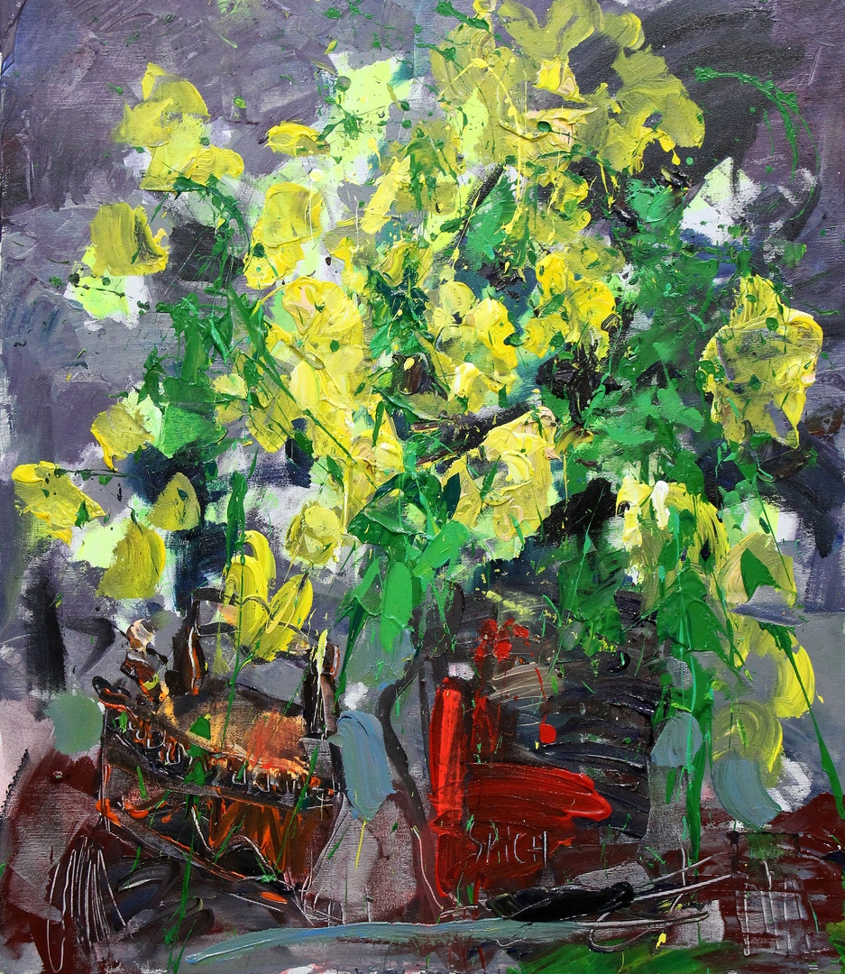 Ilya Pavlovich Spichenkov. Yellow bouquet
