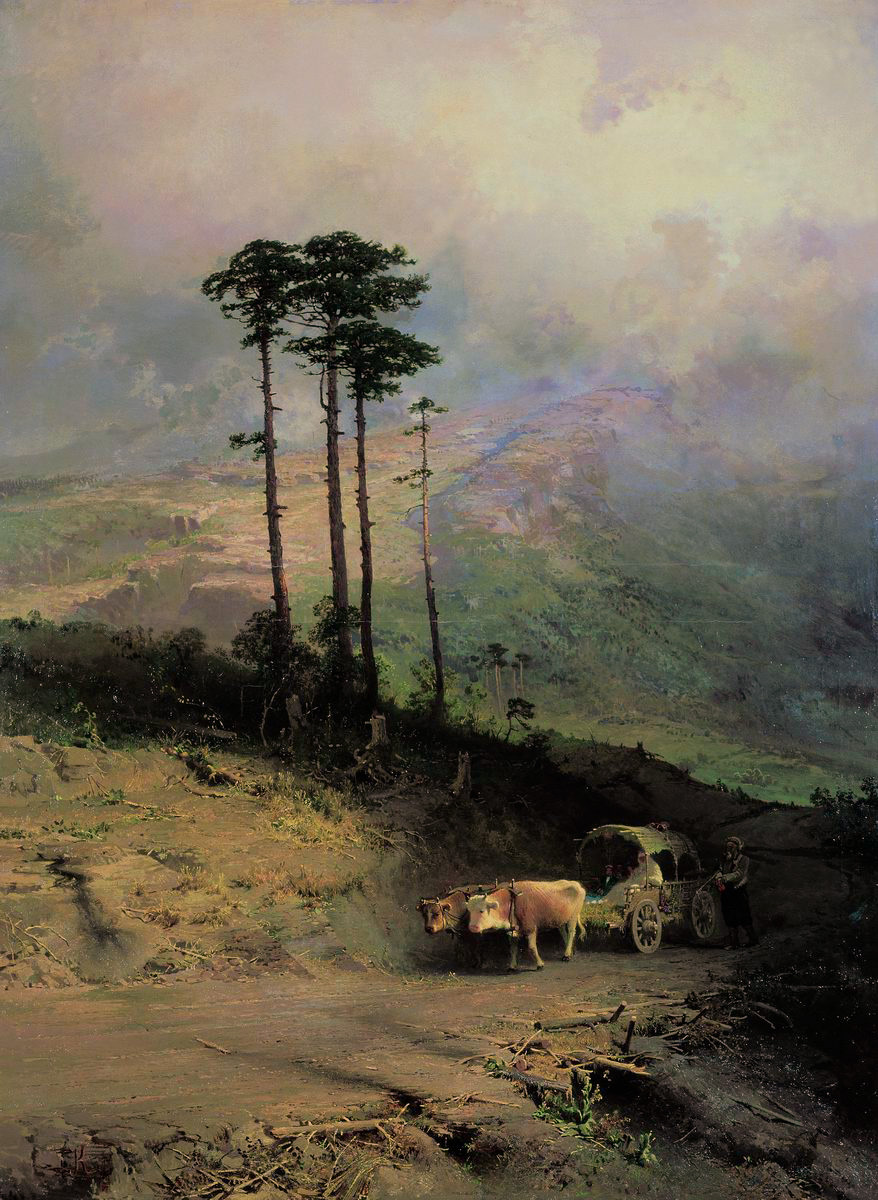 Федор Васильев в крымских горах 1873