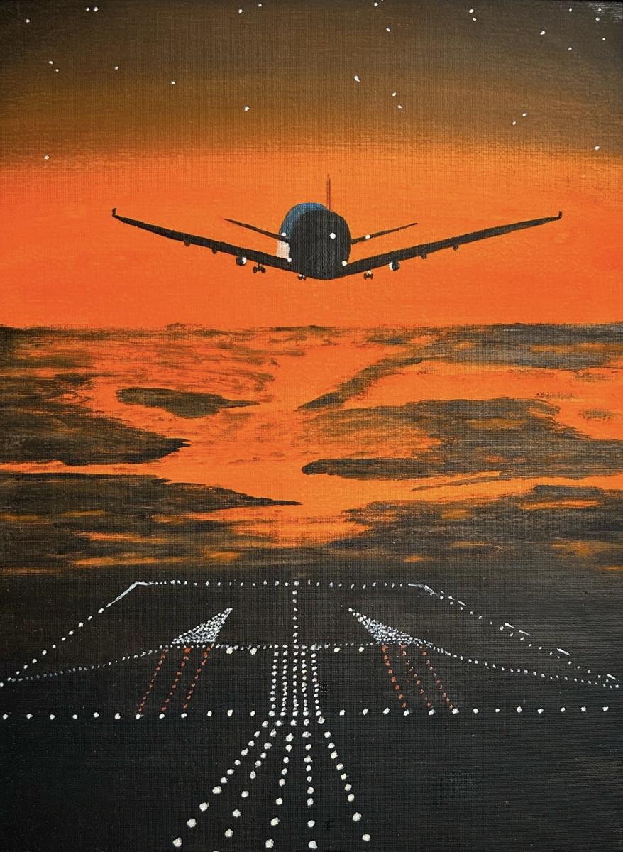 Lyudmila Raznikova. Landing approach