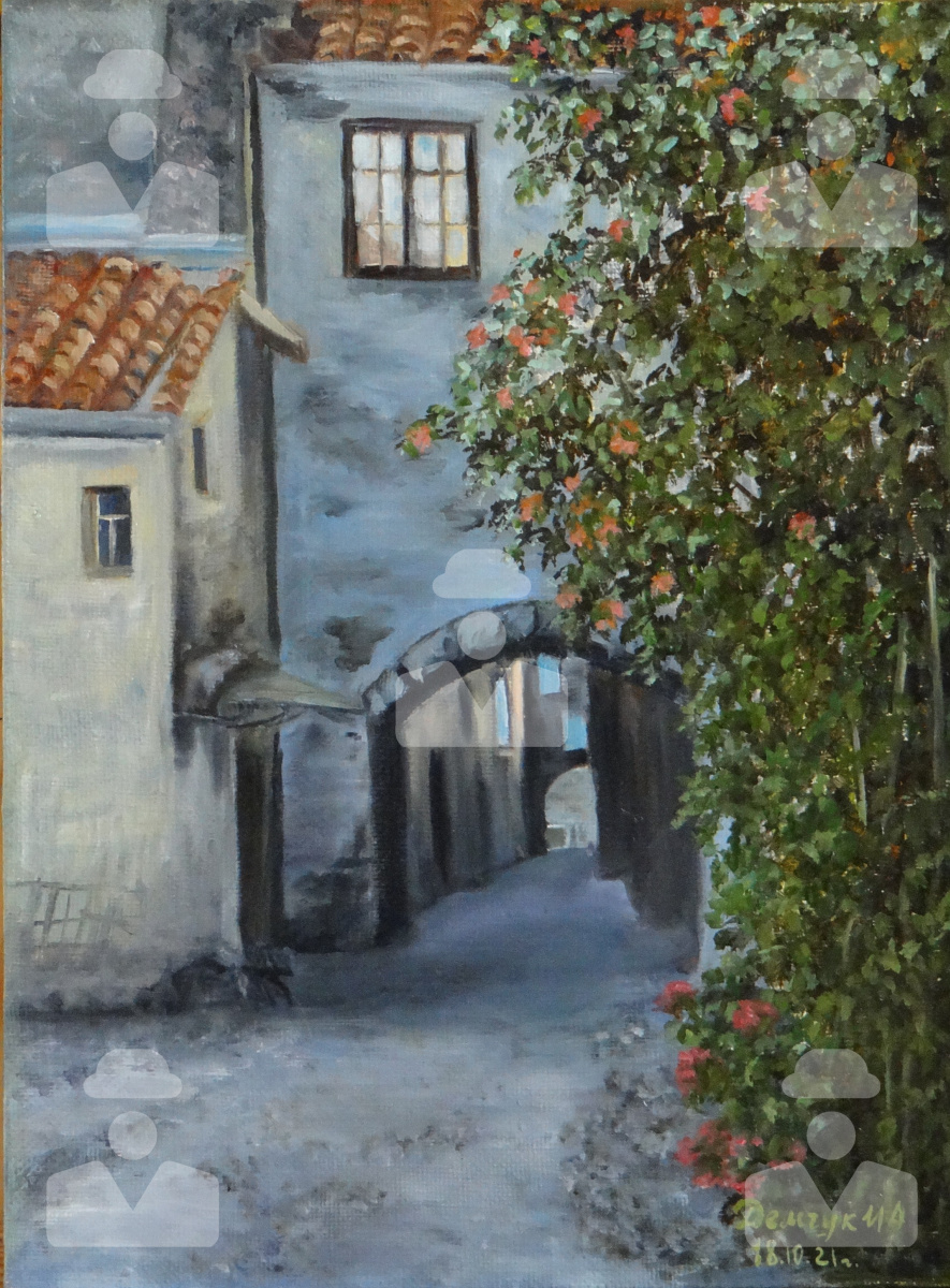 Irina alexandrovna abramova. An old Italian street