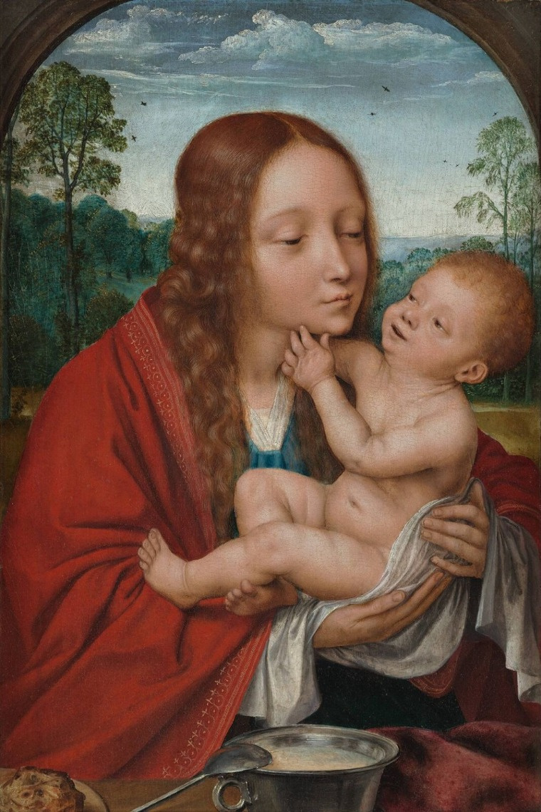 Quentin Metsis 1466 - 1530. The Virgin and Child