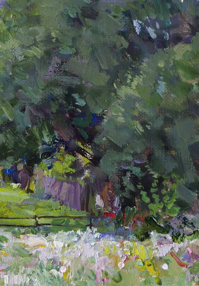 May in Sherekhovichi.  Oil on canvas, 50 x 60 cm. 2021