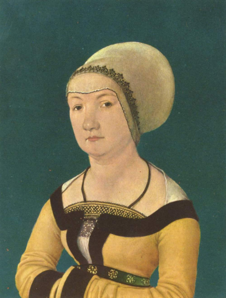 Hans Senior Holbein. Portrait of 34-year-old woman