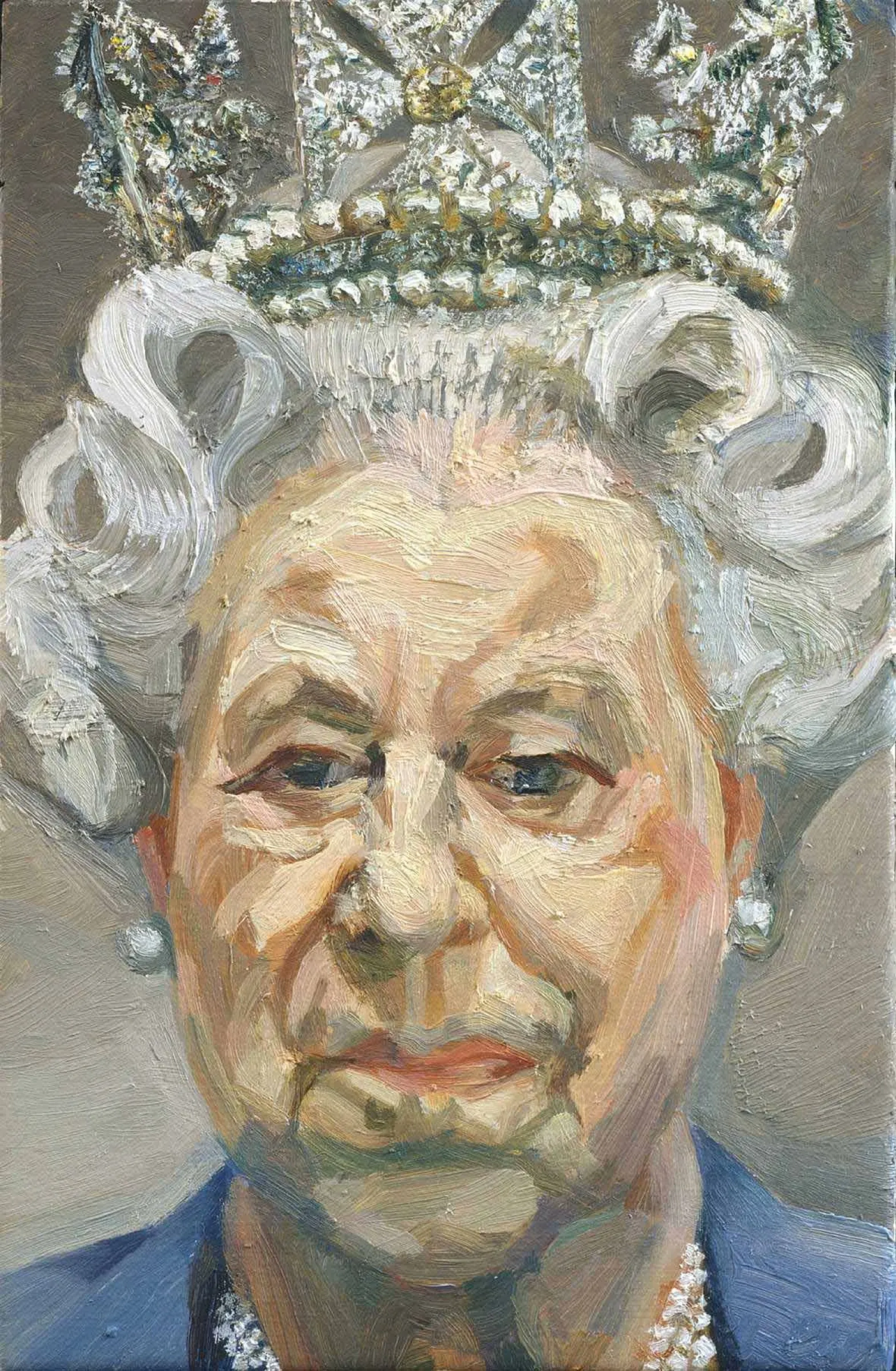 British royal portraits: Lucian Freud, Elizabeth II