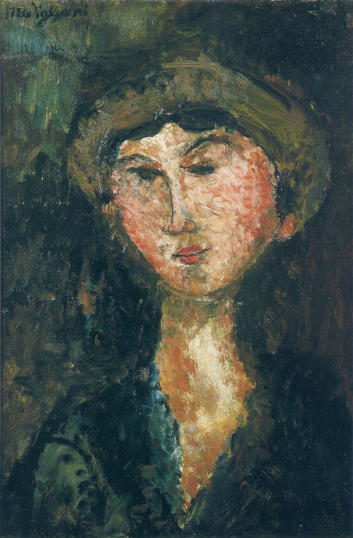 Portrait of Beatrice Hastings in a hat 1914 37 58 cm by Amedeo