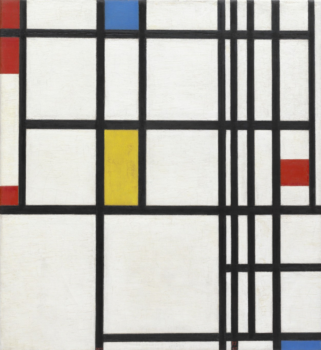 Piet Mondrian. Composition with red, blue and yellow