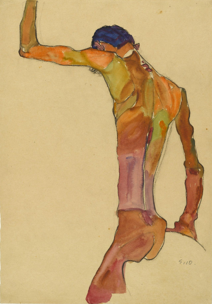 Egon Schiele. Male Nude