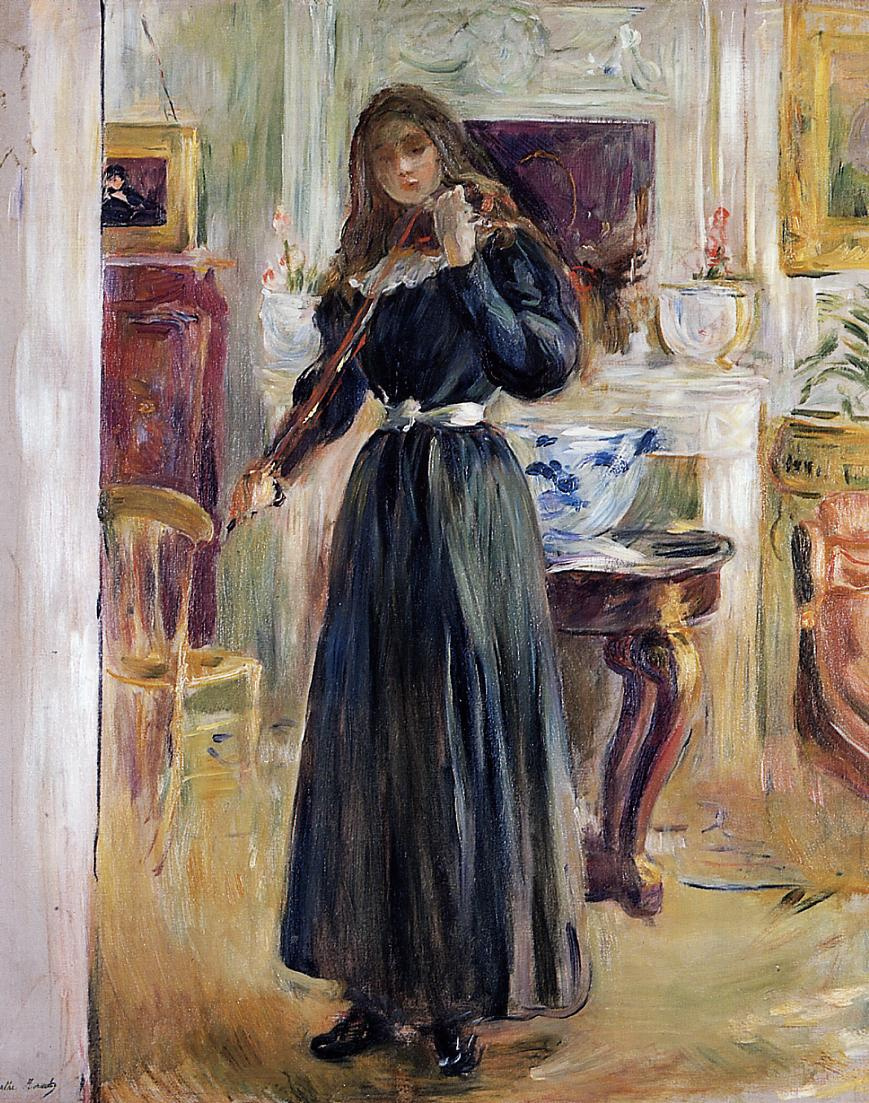 Berthe Morisot. Julie plays the violin