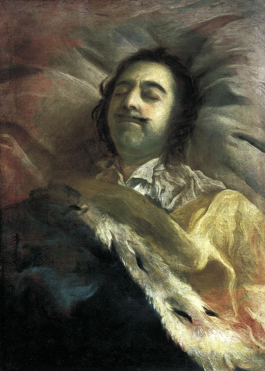 Ivan Nikitich Nikitin. Peter I on his deathbed