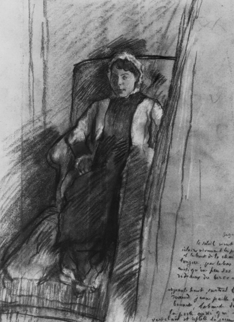 Edgar Degas. Madame Ernest may after childbirth