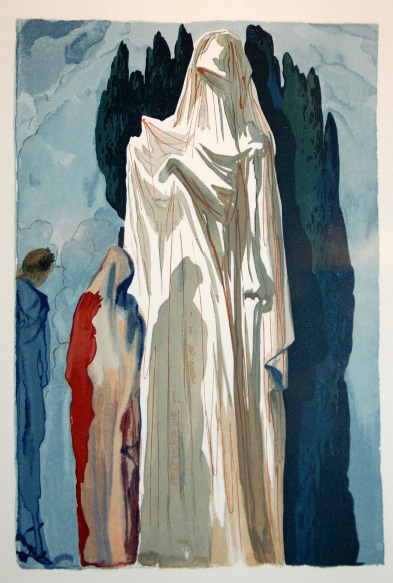 Salvador Dali. The heretics (Illustration to the "divine Comedy")