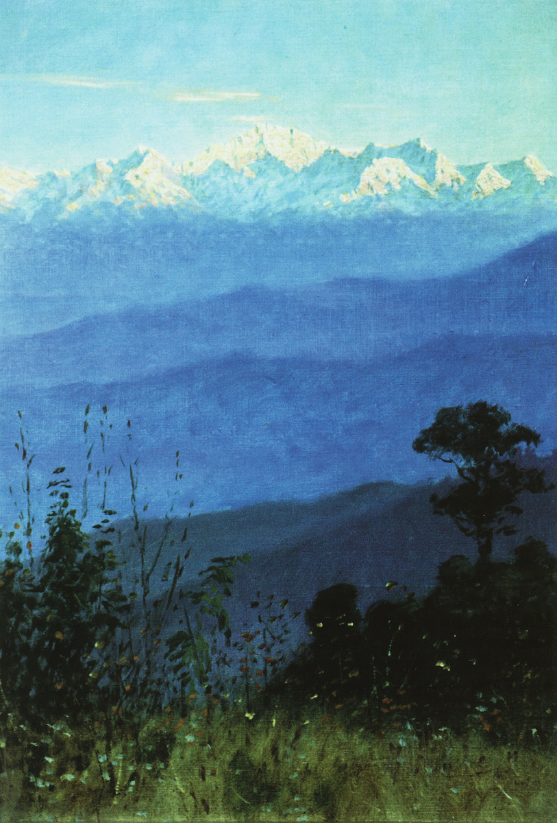 Vasily Vereshchagin. The Himalayas in the evening. Etude