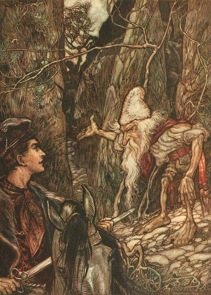 Tales of the brothers Grimm, 1909, 24×29 cm by Arthur Rackham: History ...