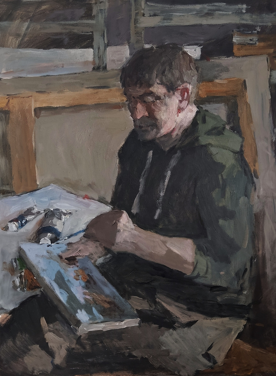 Grigory Fedorovich Medvedev. Portrait of a friend Starikov DV.