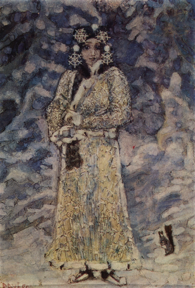 Mikhail Vrubel. The snow maiden. Costume design for the Opera N.. Rimsky-Korsakov "The Snow Maiden"