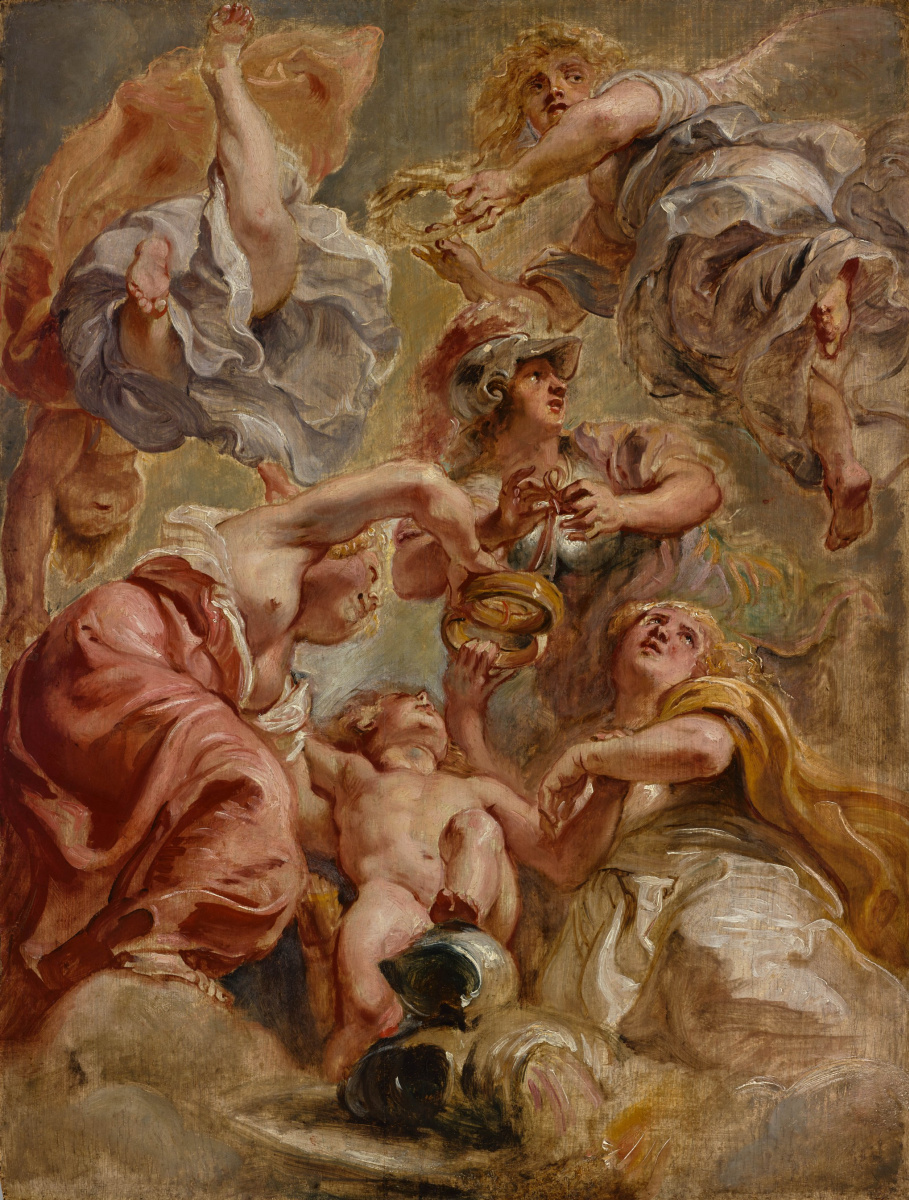 Peter Paul Rubens. England, Scotland, Minerva, Cupid and Two Victories