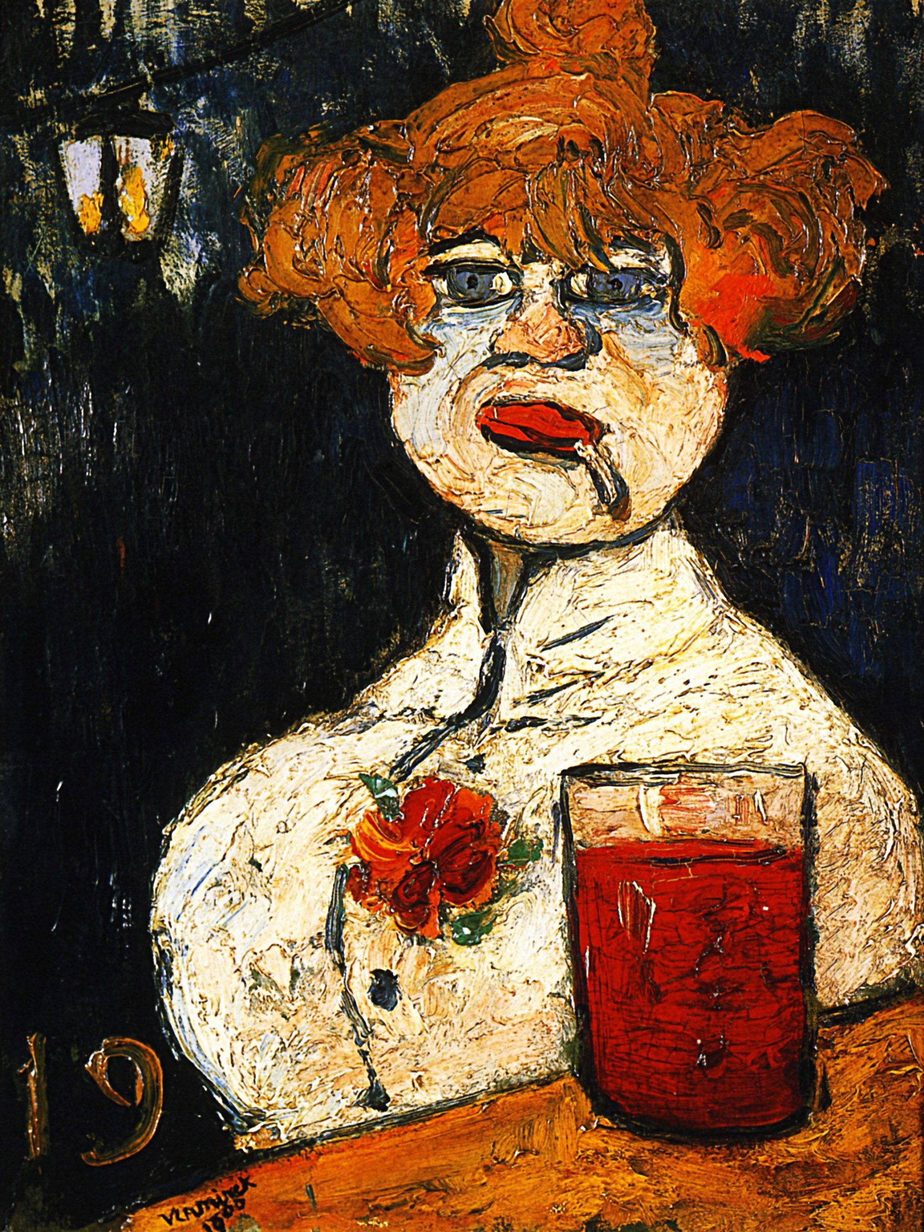 Maurice de Vlaminck Au bar, 1900, 32×40 cm : Descriptif de l'œuvre |  Artchive