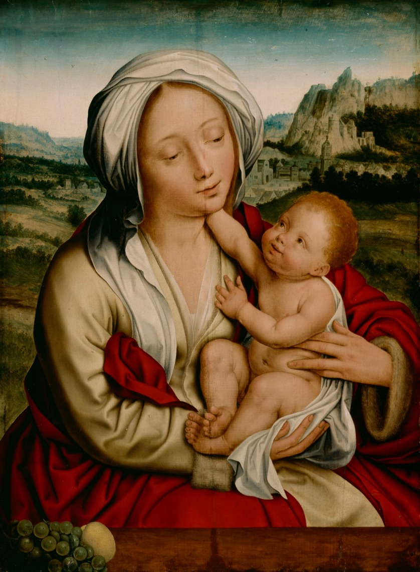 Quentin Metsis 1466 - 1530. Madonna and Child