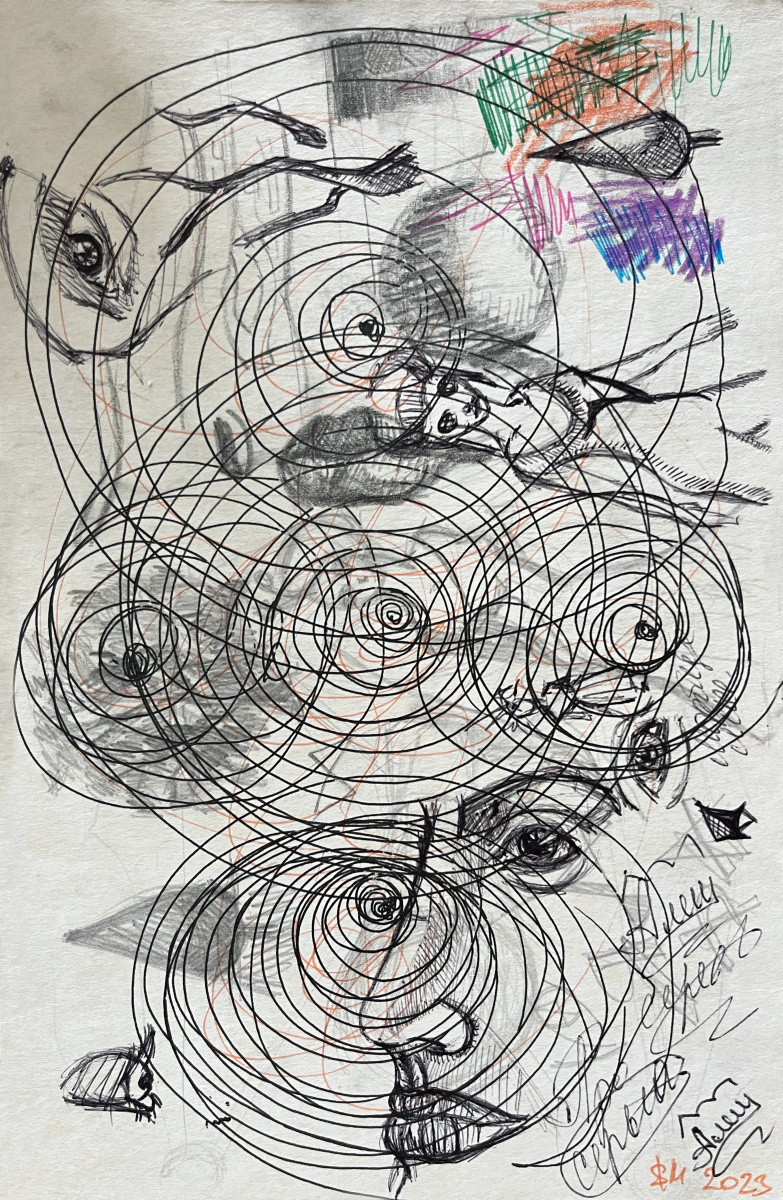 Leni Smoragdova. X#e2 / Yellow revolution - {$M} Drawing